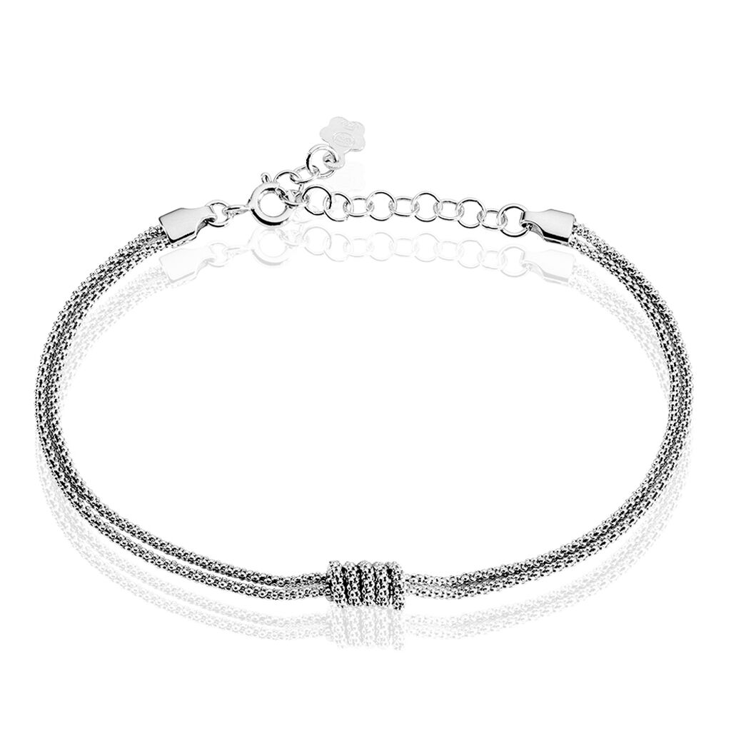 Bracelet Lassy Argent Blanc - Bracelets fantaisie Femme | Marc Orian