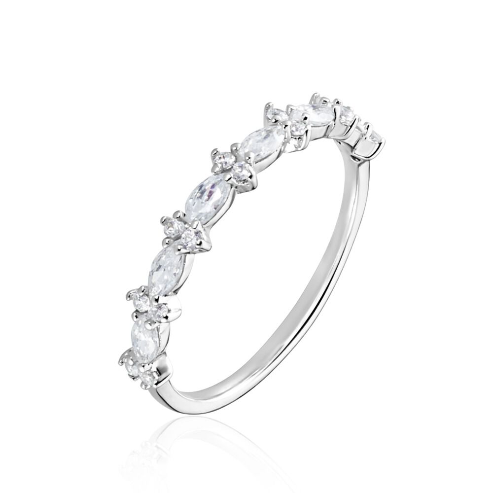 Bague Argent Blanc Coby Oxydes De Zirconium - Bagues avec pierre Femme | Marc Orian