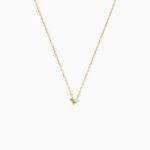 Collier Poem Argent Jaune P&eacute;ridot Oxyde De Zirconium - Colliers avec pierres Femme | Marc Orian