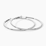 Cr&eacute;oles Carmeline Acier Blanc - Grosses cr&eacute;oles Femme | Marc Orian