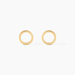 Boucles D'oreilles Puces Berangere Cercle Or Jaune - Puces Femme | Marc Orian