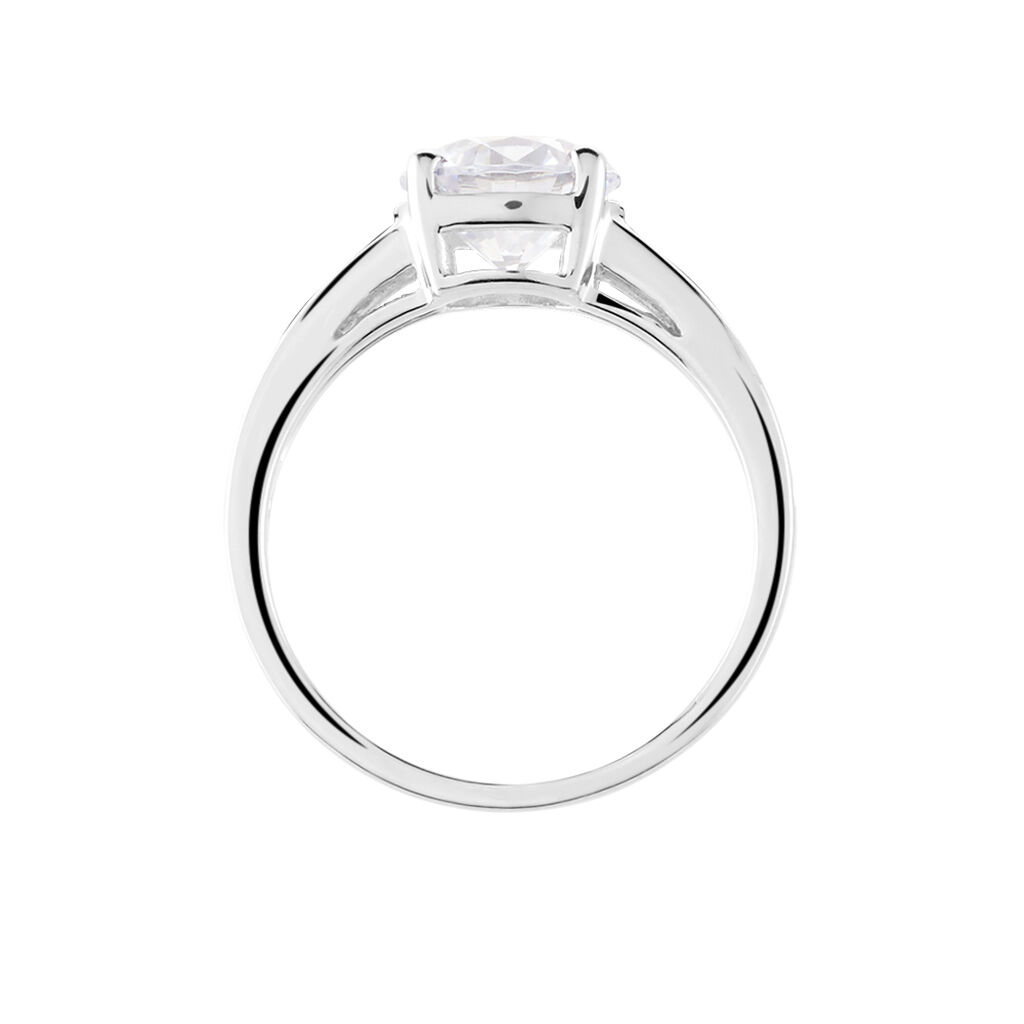 Bague Tatjana Or Blanc Oxyde De Zirconium - Bagues Solitaire Femme | Marc Orian