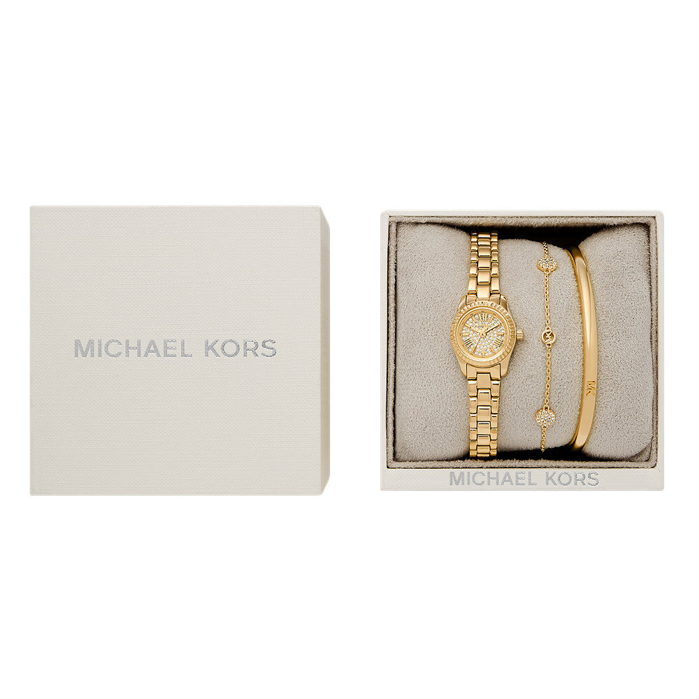 Coffret De Montre Michael Kors Micro Lexington Dor&eacute; - Montres &eacute;tanches Femme | Marc Orian