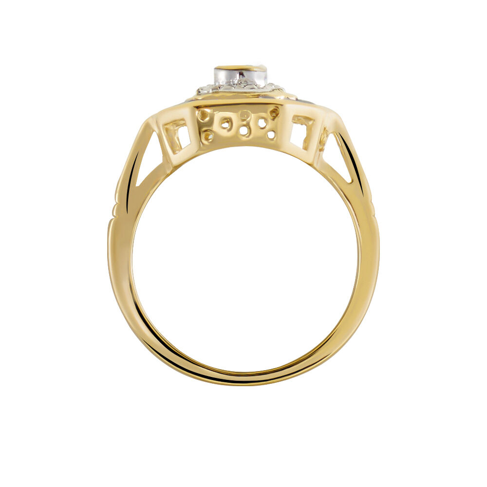 Bague Hans Plaqu&eacute; Or Oxyde Pierre - Bagues avec pierre Femme | Marc Orian