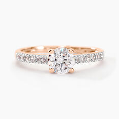 Bague Solitaire Manon Or Rose Oxyde De Zirconium - Bagues Solitaire Femme | Marc Orian