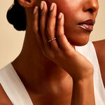 Bague Poem Argent Jaune Rhodolite Oxyde De Zirconium - Bijoux fantaisie Femme | Marc Orian