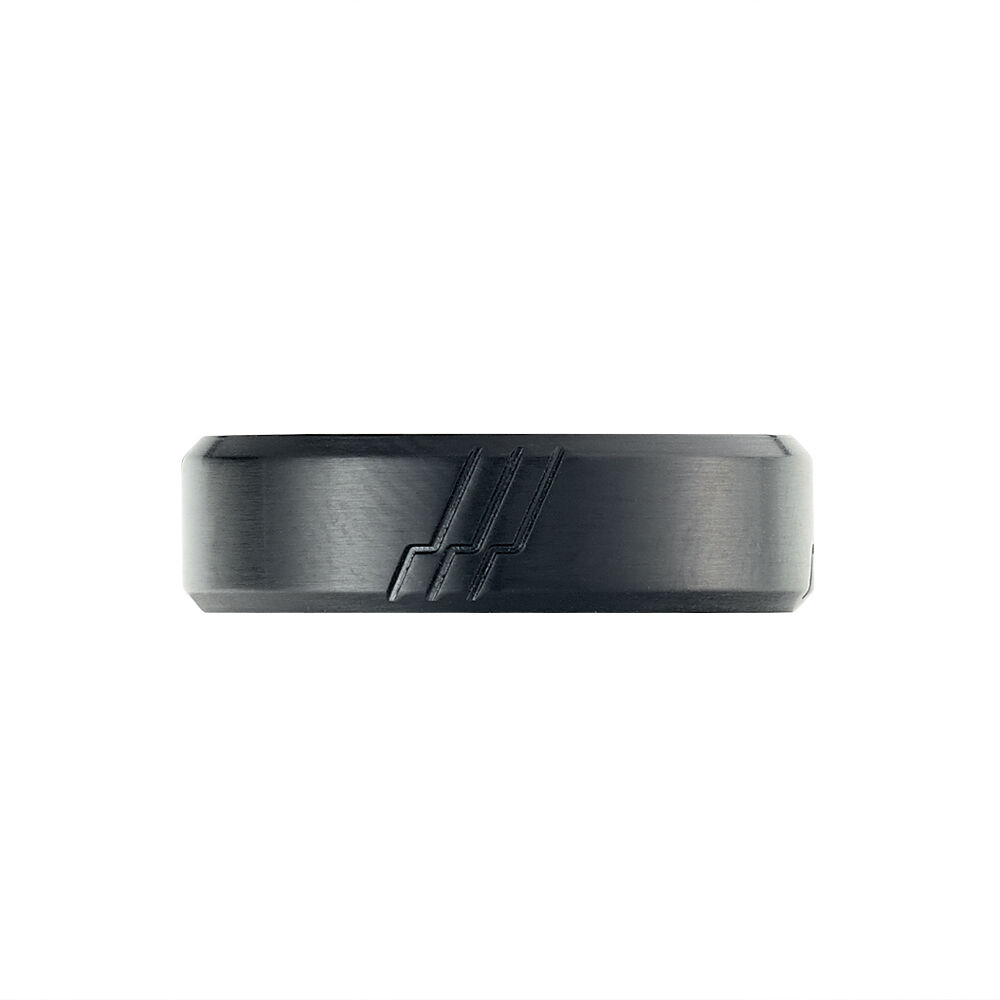 Bague Andrei Acier Noir - Bijoux fantaisie Homme | Marc Orian