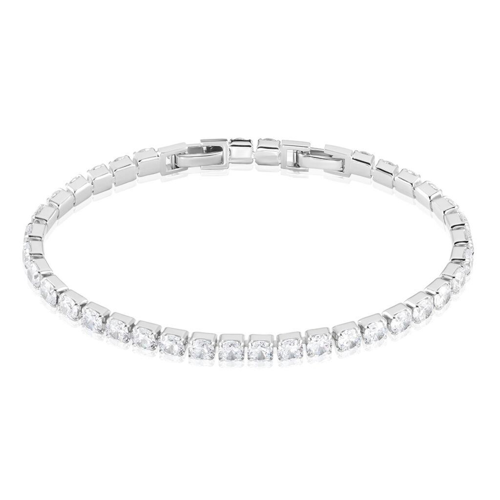 Bracelet Lou-anne Argent Blanc Oxyde De Zirconium Blanc - Bracelets chaînes Femme | Marc Orian