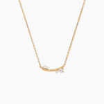 Collier Doline Plaqu&eacute; Or Jaune Oxyde De Zirconium - Colliers avec pierres Femme | Marc Orian