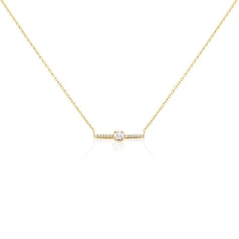 Collier Fergie Plaqu&eacute; Or Jaune Oxyde De Zirconium - Colliers ras du cou Femme | Marc Orian