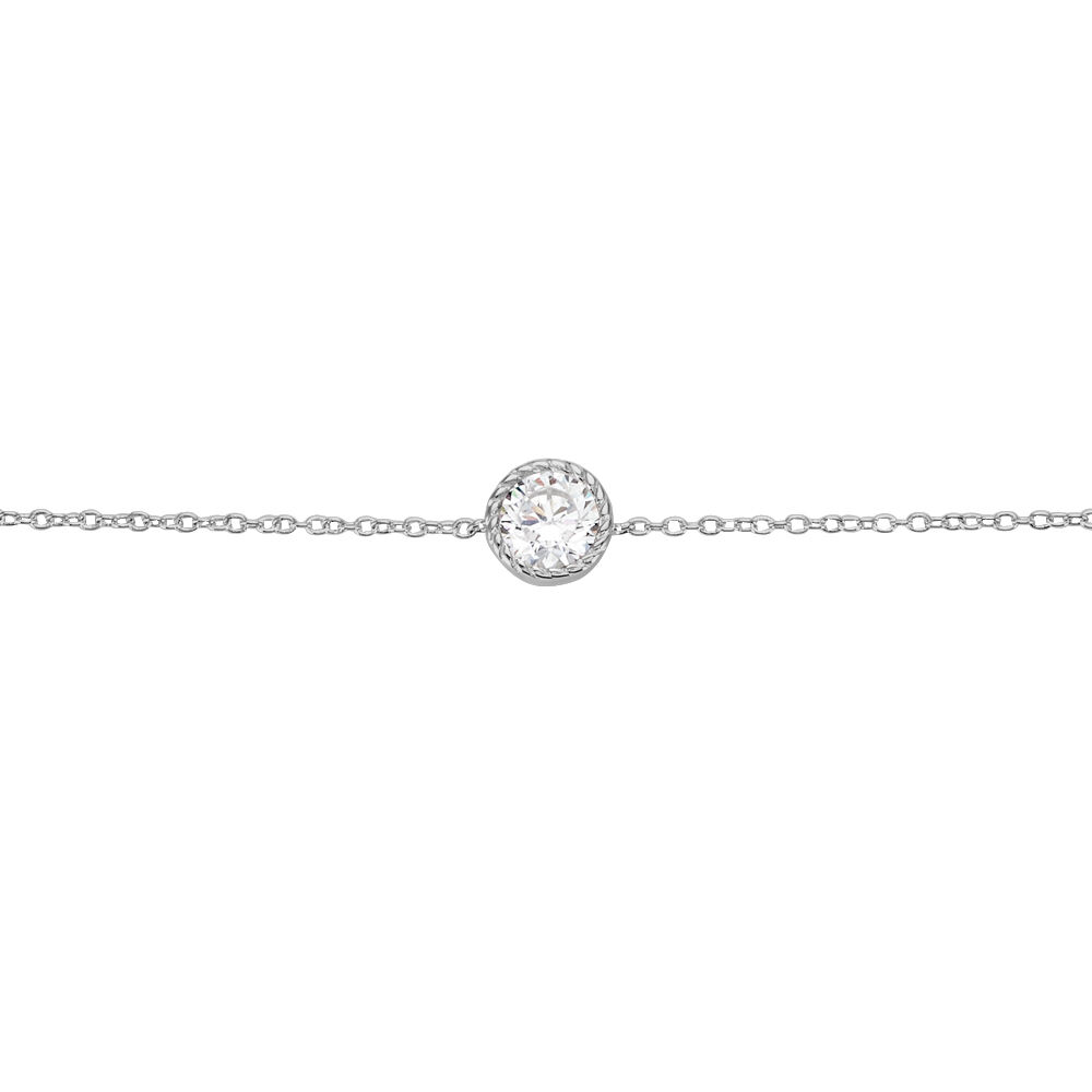 Bracelet Anaissa Argent Blanc Oxyde De Zirconium - Bracelets chaînes Femme | Marc Orian