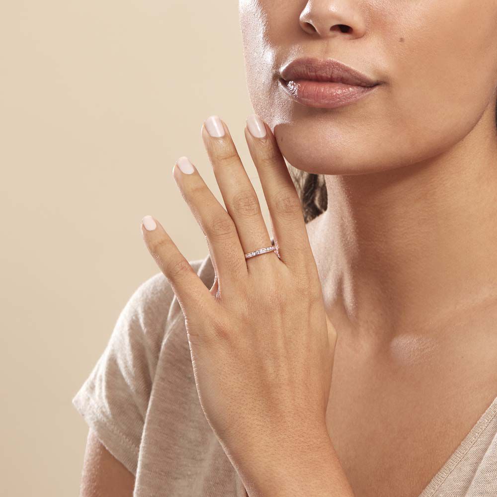 Bague Davila Or Rose Oxyde De Zirconium - Mix and Match Femme | Marc Orian
