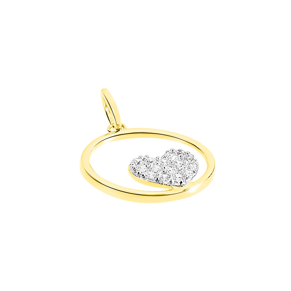 Pendentif Salvia Or Jaune Oxyde De Zirconium - Pendentifs Femme | Marc Orian