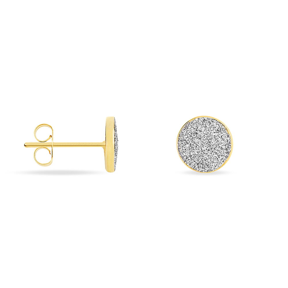 Boucles D'oreilles Puces Eryne Or Jaune - Puces Femme | Marc Orian