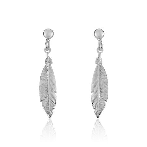 Boucles D'oreilles Pendantes Euriell Argent Blanc - Pendantes Femme | Marc Orian