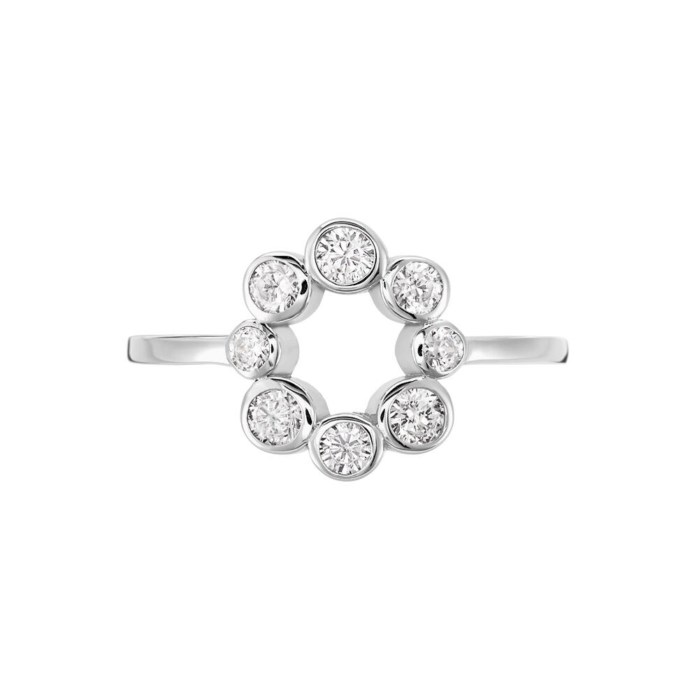Bague Ryo Argent Blanc Oxyde De Zirconium - Bagues avec pierre Femme | Marc Orian