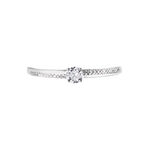 Bague Solitaire Alexandra Or Blanc Diamant - Parures de mariage Femme | Marc Orian