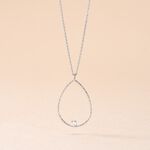 Collier Inez Argent Blanc Oxyde De Zirconium - Colliers avec pierres Femme | Marc Orian