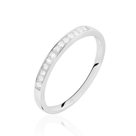 Alliance Rhea Or Blanc Diamant - Alliances Femme | Marc Orian