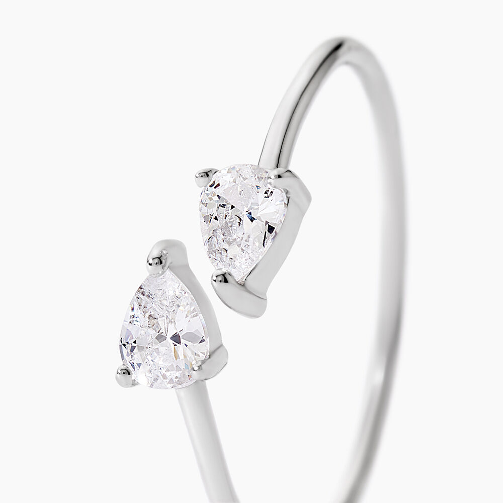 Bague Cinzia Argent Blanc Oxyde De Zirconium - Bijoux fantaisie Femme | Marc Orian