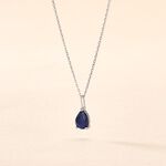 Collier Pluie D'Eclat Or Blanc Saphir - Colliers avec pierres Femme | Marc Orian