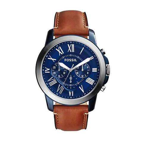 Montre Fossil Grant Bleu - Montres classiques Homme | Marc Orian