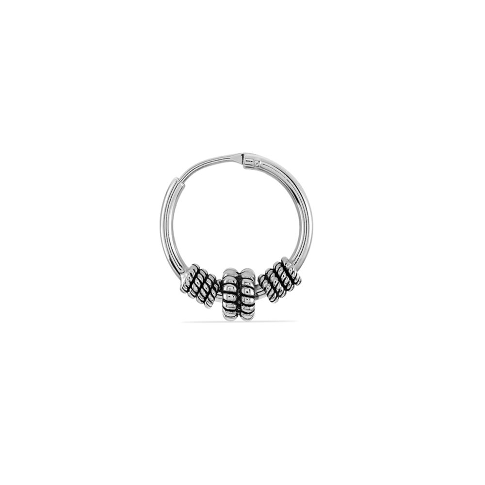 Cr&eacute;ole Unitaire Ian Argent Blanc - Piercings d'oreilles Homme | Marc Orian