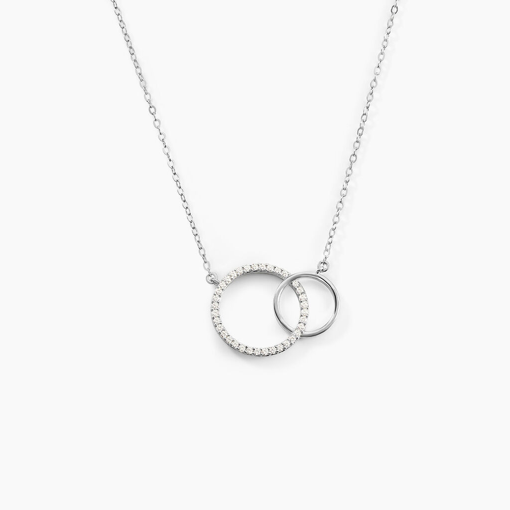 Collier Yalaz Argent Blanc Oxyde De Zirconium - Colliers avec pierres Femme | Marc Orian