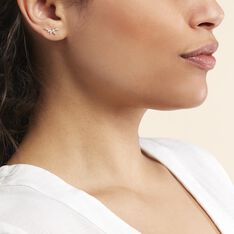 Boucles D'oreilles Barrettes Youssa Barrettes 5 Or Jaune Oxydes - Boucles d'oreilles Pendantes Femme | Marc Orian
