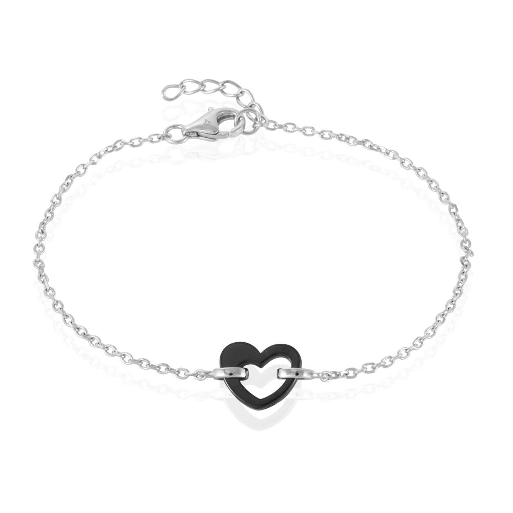 Bracelet Sumeyra Argent Blanc Céramique - Bracelets chaînes Femme | Marc Orian