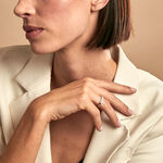 Bague The Crown Or Blanc Oxyde De Zirconium - Bagues avec pierre Femme | Marc Orian