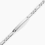 Bracelet Identit&eacute; Vila Argent Blanc - Gourmettes Femme | Marc Orian