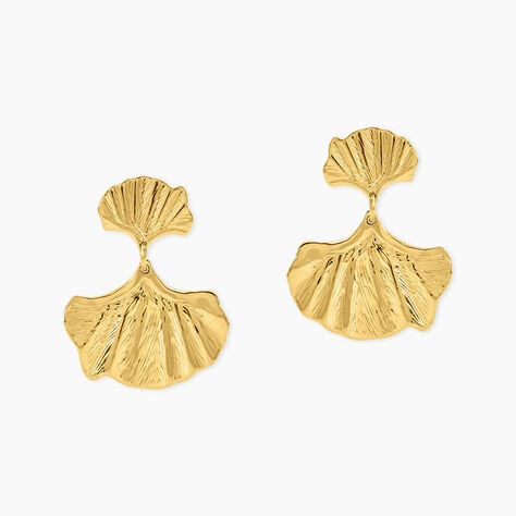 Boucles D'Oreilles Pendantes Hermina Acier Dor&eacute; - Pendantes Femme | Marc Orian