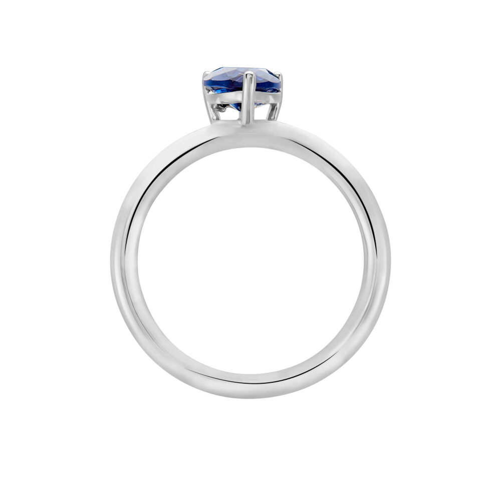 Bague Solitaire Kelvyn Argent Blanc Oxyde De Zirconium - Bijoux fantaisie Femme | Marc Orian