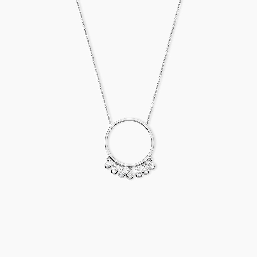 Collier Orida Argent Blanc Oxyde De Zirconium - Colliers avec pierres Femme | Marc Orian