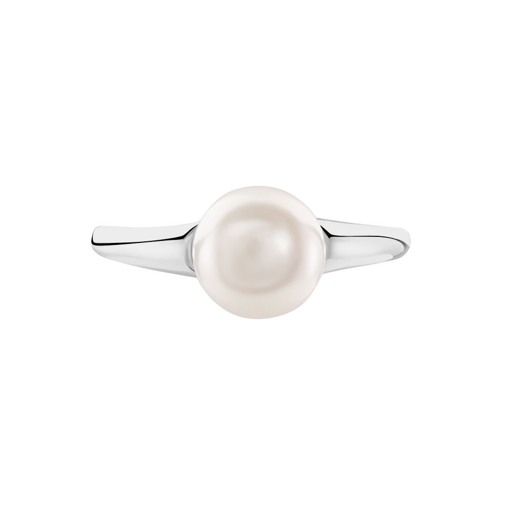 Bague Argent Blanc Perle De Culture - Bijoux fantaisie Femme | Marc Orian