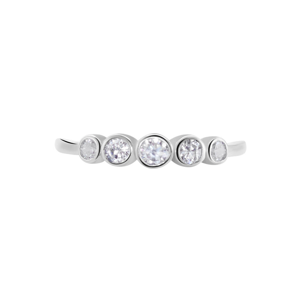 Bague Kumar Argent Oxyde De Zirconium - Bagues avec pierre Femme | Marc Orian