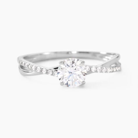 Bague Dana Or Blanc Oxyde De Zirconium - Solitaires Femme | Marc Orian