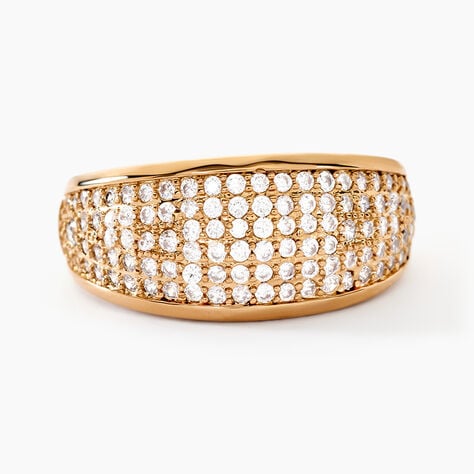 Bague Edenne Plaqu&eacute; Or Jaune Oxyde De Zirconium - Bagues avec pierre Femme | Marc Orian