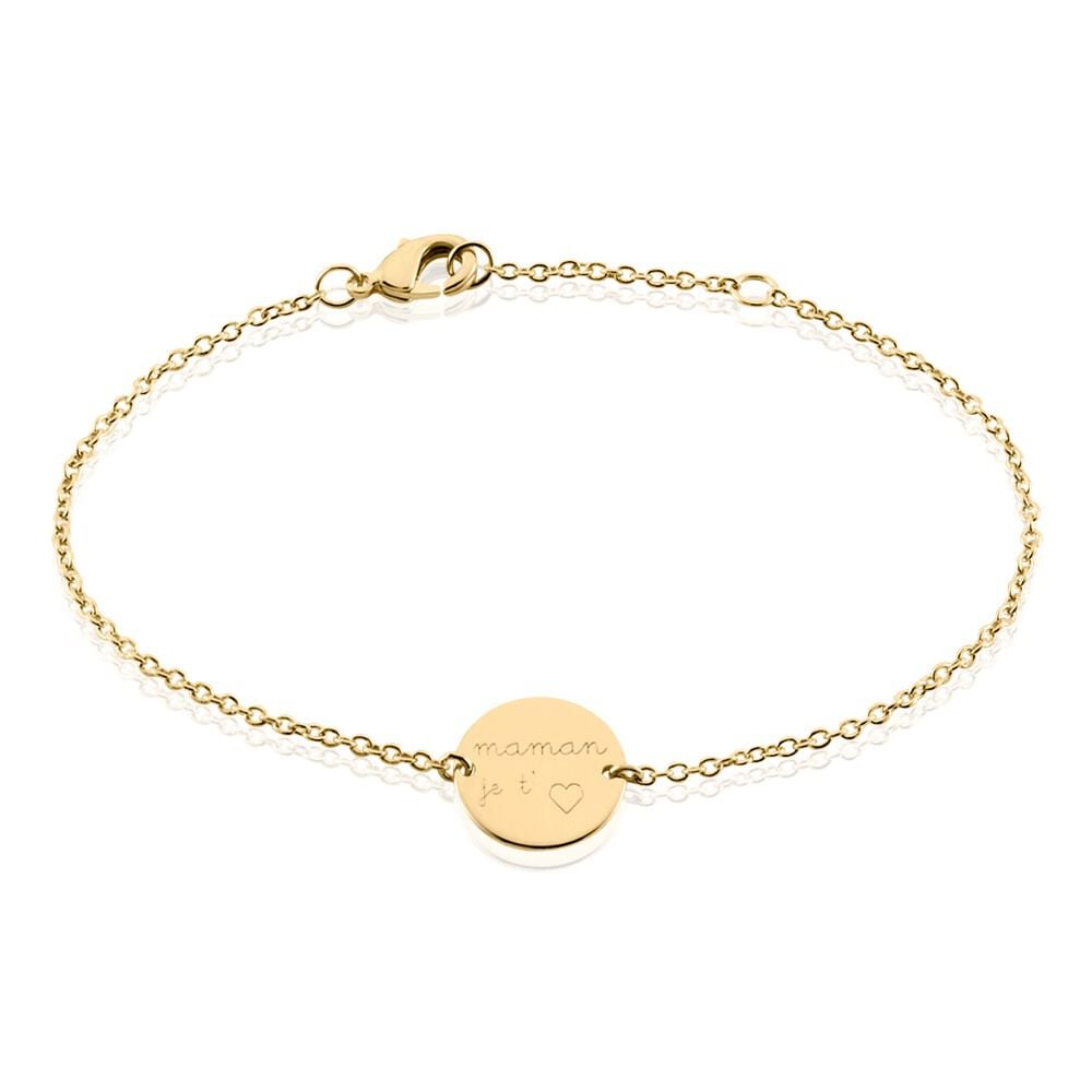 Bracelet Plaqu&eacute; Or Nichol - Bracelets Medailles Femme | Marc Orian