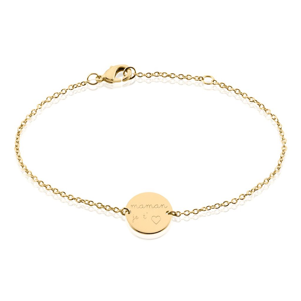 Bracelet Plaqu&eacute; Or Nichol - Bracelets Medailles Femme | Marc Orian