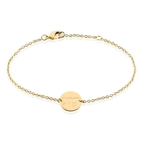 Bracelet Plaqu&eacute; Or Nichol - Bracelets Medailles Femme | Marc Orian