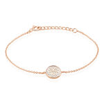 Bracelet Rosae Argent Rose Nacre - Bracelets Medailles Femme | Marc Orian