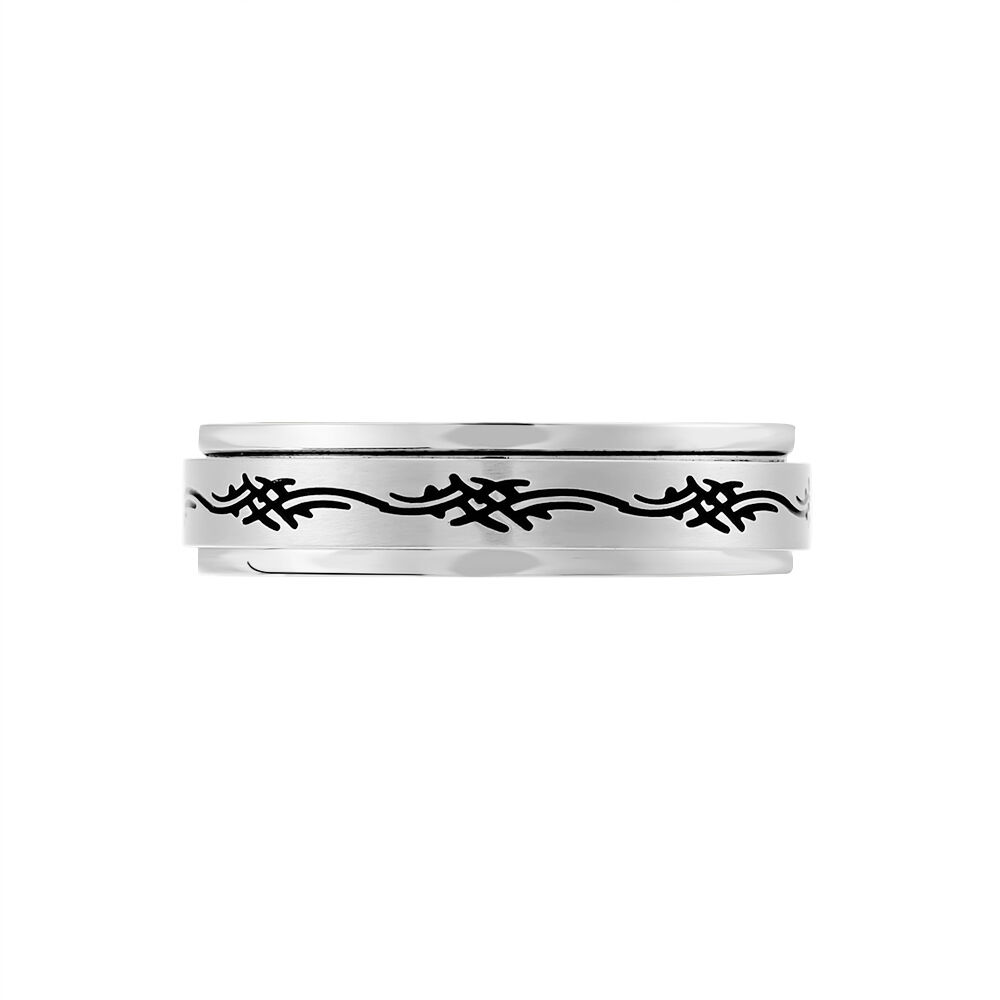 Bague Acier Blanc Lucas - Bagues grosses Femme | Marc Orian