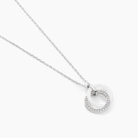 Collier Grizzel Argent Blanc Oxyde De Zirconium