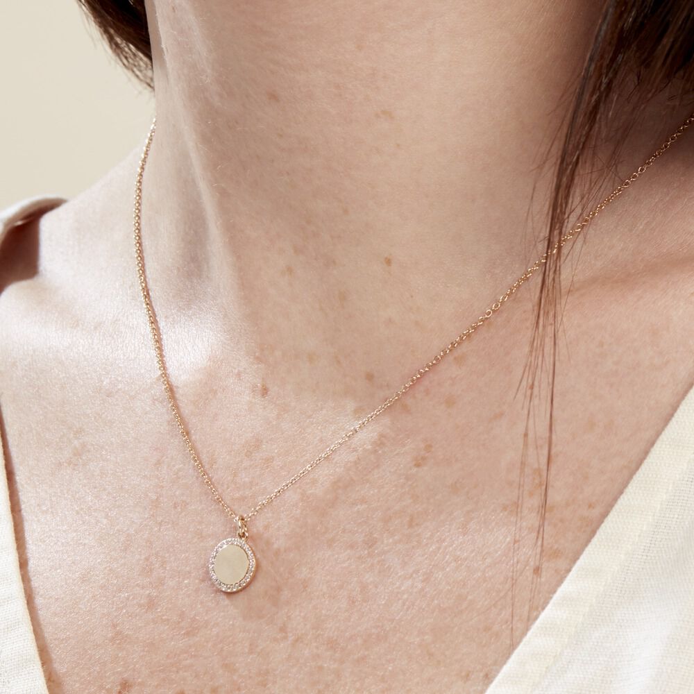 Collier Nehemiah Plaque Or Oxyde De Zirconium - Ventes Privées Femme | Marc Orian