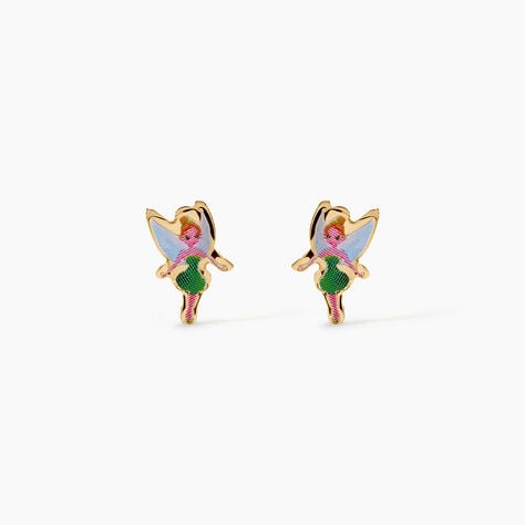 Boucles D'Oreilles Puces Feerie Argent Dor&eacute; A L'Or 750/1000 - Puces Enfant | Marc Orian