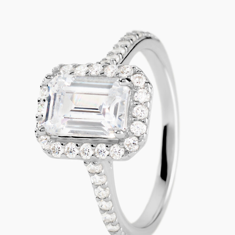 Bague Solitaire Cadmos Argent Blanc Oxyde De Zirconium - Solitaires Femme | Marc Orian