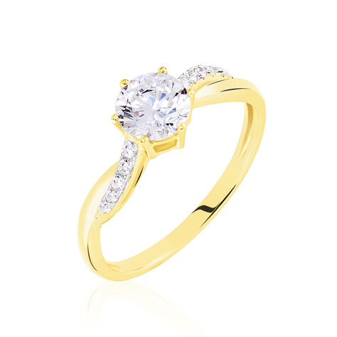 Bague Filipa Or Bicolore Oxyde De Zirconium - Bagues Solitaire Femme | Marc Orian