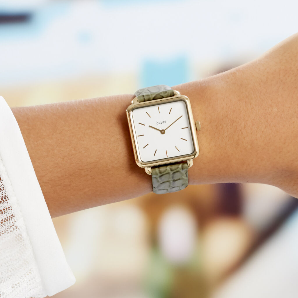 Montre Cluse La Tetragone Blanc - Montres Femme | Marc Orian